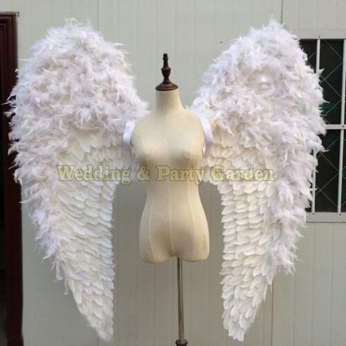 COS Costume adults white Angel feather wings for Models photography Catwalk show Party wear Displays shooting props