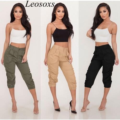 Женские брюки капри LEOSOXS China At AliExpress