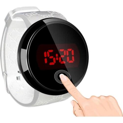 Touch Screen Alloy Watches Fashion Lovers Electronic Watches Business Sedate Mens Watches Trendy Mens and Womens Watches Led