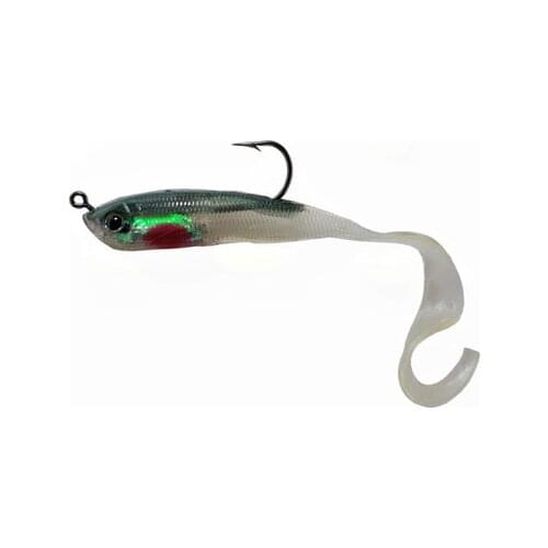 Captain Nemo Soft Aqua B ( 11 cm Silicone Artificial Model Fishing Lure 16G) fresh and Salt Water Fishing Fake Wild Teeth Hook