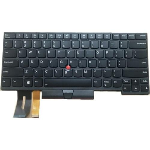 For New Original US English Backlit Keyboard Lenovo Thinkpad E480 E490 T480S L480 T490 T495 T14 L380 L390 Yoga L490 P43s Laptop