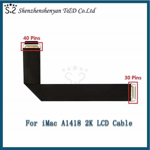 New 923-0281 For Apple iMac 21.5" A1418 LVDs Cable LED LCD Display Screen Cable 30 to 40 Pins Connector "L" Shape