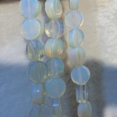 Wholesale 80pcs Flat Round Opal Lapis lazuli Natural Stone Loose Beads Accessories For Jewelry Making DIY Bracelet Necklace Free