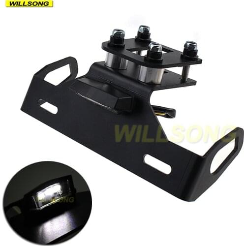 Registration License Number Plate Holder Frame Tail Tidy Fender LED For KAWASAKI Z650 Z800 Z900 NINJA650 Motorcycle Accessories