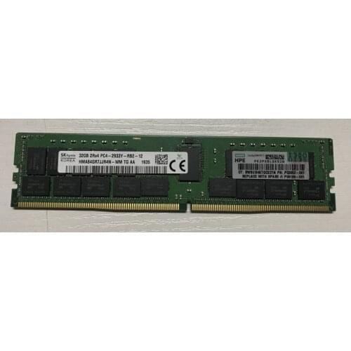 P00924-B21 P03052-091 P06189-001 PC4-2933Y 32GB (1x32GB) dual rank x4 DDR4-2933 registered smart memory