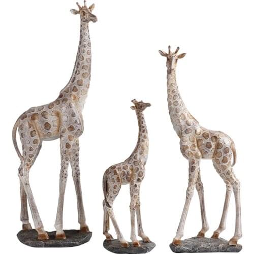 Modern Minimalist Giraffe Statue Decoration Home Window Decoration Crafts