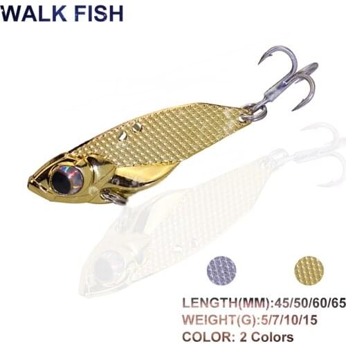WALK FISH VIB Fishing Lure 5G/7G/10G/15G Sinking Vibration Fishing Baits Artificial Fishing Baits 3D Eyes Pesca Fishing Tools