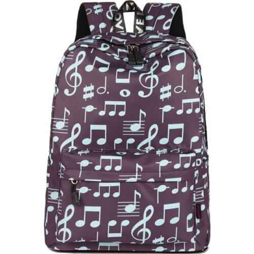 3PCS / LOT Japenese Backpack Women Polyester Printing Laptop Backpack Men Travel Large Backpack