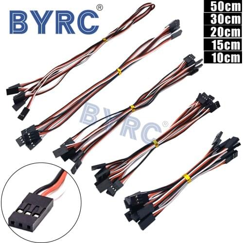 10cm-50cm Male To Male Quadcopter Extension Servo Lead Futaba JR Wire Cable RC