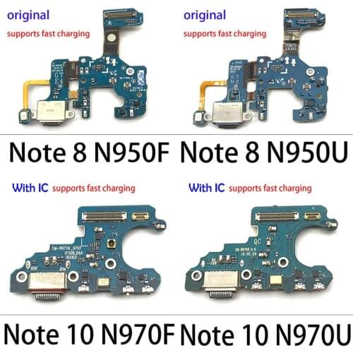 5Pcs Micro USB Power Charging Port Board Flex Cable Connector For Samsung Note 8 9 10 Lite N970U N970F N950F N950U N960F N960U