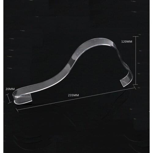5pcs Fashion female high-heeled shoes display rack clear acrylic bending shoe display stand rack Womens sandals showing holder