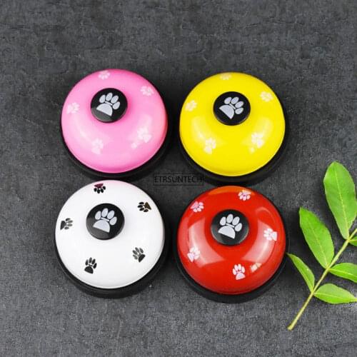 50pcs Creative Dog Training Press Bell For Toilet Interactive Pet Sound Toy Call Ringings For Puppy Cats