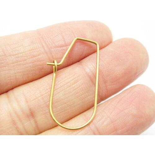 Brass earrings hooks 29x16mm Brass Ear wire Brass earrings components -50pcs R1121