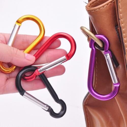 50pcs) Outdoor Hiking Buckle Bottle Buckle 5# (50mm) Alloy Hanging Buckle Tools Keychain