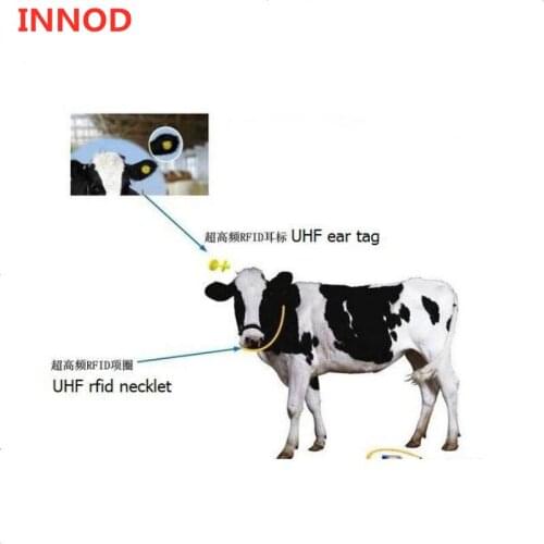 50pcs Cow Cattle Animal Solution passive gen2 long RFID UHF Ear Tags TPU material epc iso 6c IMPINJ MONZA3 uhf animal ear tag