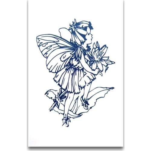 9*6CM Cute Fairy Transparent Clear Stamps / Silicone Seals Roller Stamp For DIY Scrapbooking Photo Album/Card Making