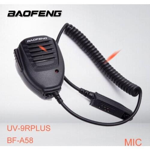 BAOFENG Shoulder Microphone handheld Speaker with Screw for BAOFENG A58 BF-9700 UV-9R R760 82WP Walkie Talkie Ham Mic