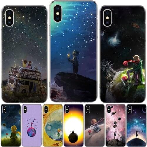 Little Prince Watercolor Art Phone Case For Iphone 12 MIni 11Pro MAX XS 8 7 6 6S Plus X 5 5S SE XR SE 2020 Cover Shell Coque