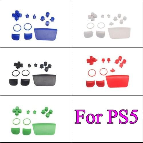 YuXi 6 Color Controller Button Joystick Key Replacement Shell Case Cover Cap for PS5 Gamepad Handle Accessories