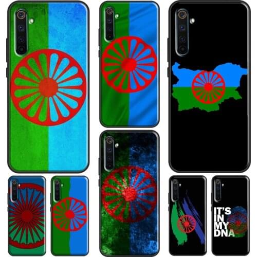 Gypsy Romani Roma Flag Case For OnePlus 8T 7T Nord 9R 7 8 9 Pro Cover For Realme GT Neo Q3 7 i 6 8 Pro C3 C21 C15