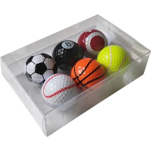 Hot Sale 6Pcs Golf Sports Equipment Golf Balls Kit Brain-Training Toy For Children Kids Educational Toys Birthday Christmas Gift