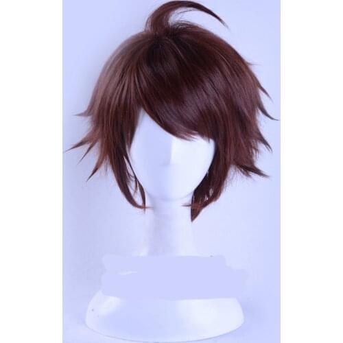 Haikyuu!! Oikawa Tooru Cosplay Wig Haikyuu Anime Brown Cosplay Hair Halloween Heat Resistant Synthetic Hair + Free Wig Cap