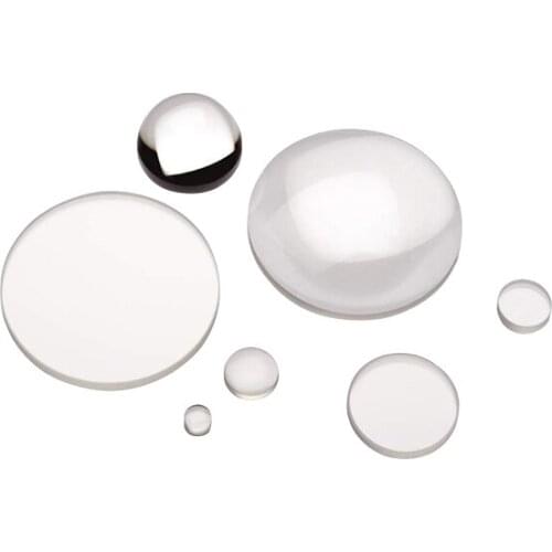 Quartz plano-convex lens without coating diameter 12.7mm wavelength 350-2.0um scientific research experiment optical glass