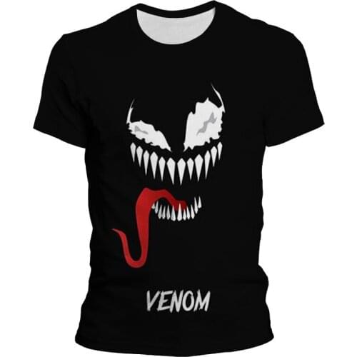 2021 Hot New Fashion Venom 3D Printed T shirt Unique Short Sleeve Tshirt Mens Women boy girl Clothing Drop Shipping Tops