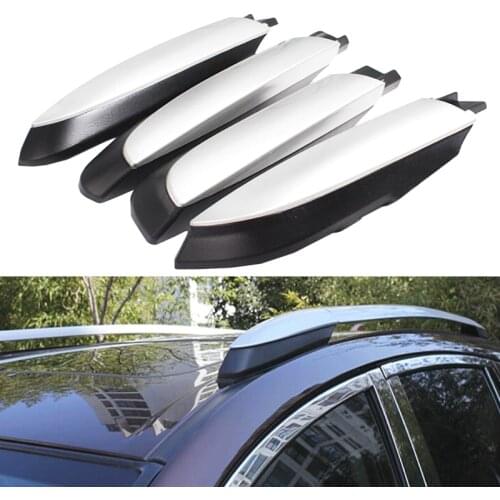 Roof Rack Rail End Cover Shell Cap For Toyota RAV4 XA40 2013 2014 2015 2016 2017 2018