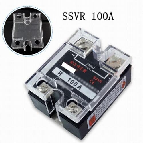 220V AC Single Phase SSVR 100A Solid State Voltage Regulator Relay Resistance Regulating Module