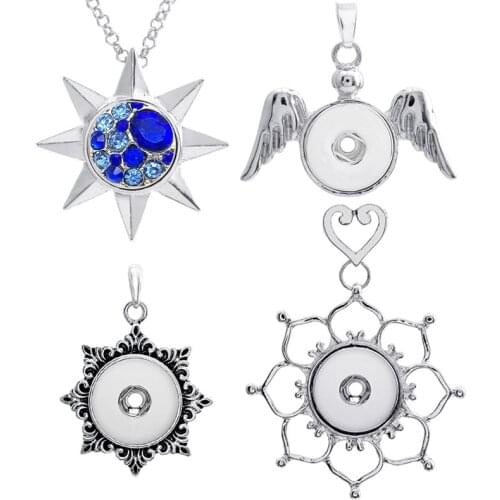 Wholesale Star 241 Ginger 18mm Snap Button Jewelry Pendants Necklace Interchangeable Charm Jewelry For Women Gift