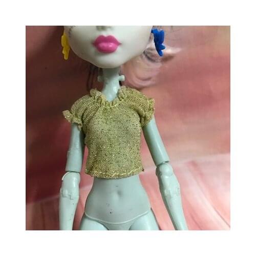 Original monsters high school clothes pants skirt without Head 1pc DIY Nude Doll Draculaura girl Doll House Children Gifts