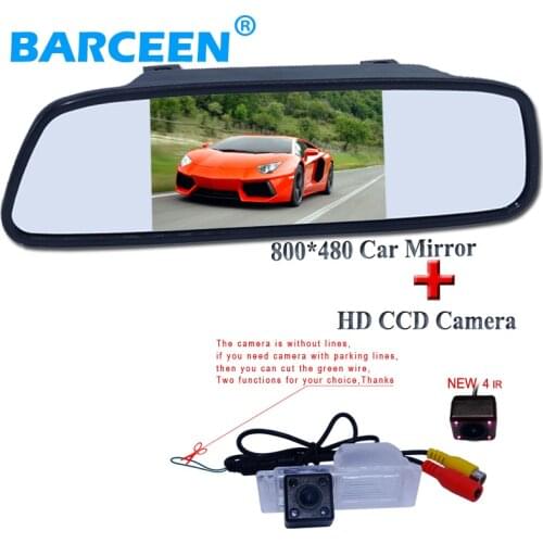 Parking Assistance 5"TFT LCD Car Mirror Monitor Car Rear View Camera for Aveo 2012 Cruze h/b wagon 2012 Opel Mokka 2012 SRXCTS