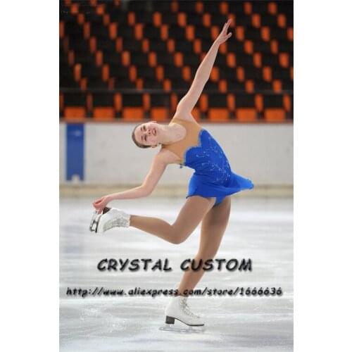 Adult Custom Figure Skating Dress Graceful New Brand Women Ice Skating Dresses For Competition DR3893