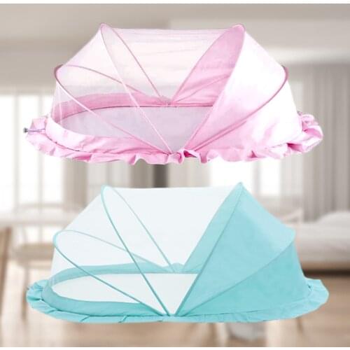 Baby Crib Netting Foldable Portable Baby Bed Mosquito Net Polyester Newborn For Summer Travel Bed Netting Play Tent Children