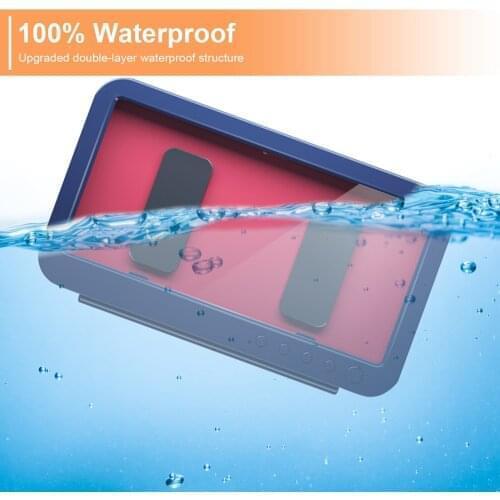 Rotatable Bathroom Shelf Under 7 Inches Mobile Phone Holder Wall Hanging Punch-free Toilet Shower Bath Waterproof Storage Box