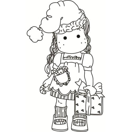 Christmas girl Transparent Clear Silicone Stamps for DIY Scrapbooking/Card Making/Kids Fun Decoration Supplies22