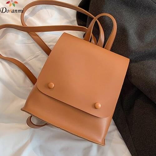 DORANMI Korean Style Schoolbag Womens Backpack 2021 Bottom Back Rucksacks Female Back Shoulder Bag Book Bags Mochila SB140