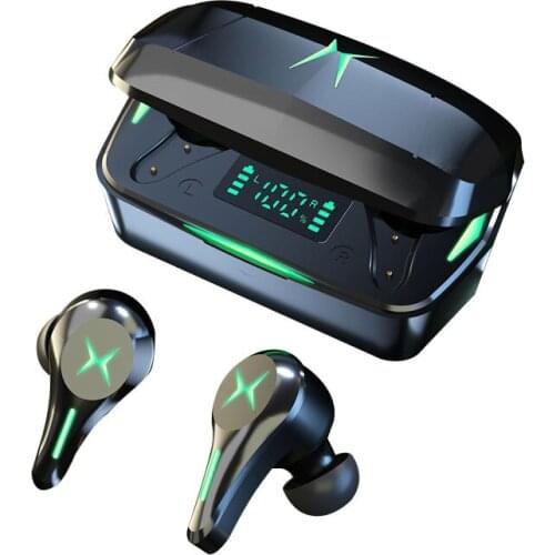 Soleeanre Bluetooth-compatible Earphone Wireless Headphones Gaming headset Low Latency Bass Sports Earbuds Noise Reduction Mic