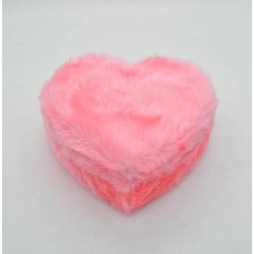 Modern Ancheyn Heart Plush Gift Box Clear Pink Color 22x22 cm