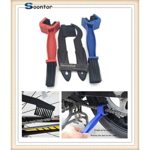 Motorcycle bike Chain Gear Dirt Remover Scrubber Cleaner Brush Tools For SUZUKI DL650 V-STROM DR 650 S SE SV650 S GSXR1000