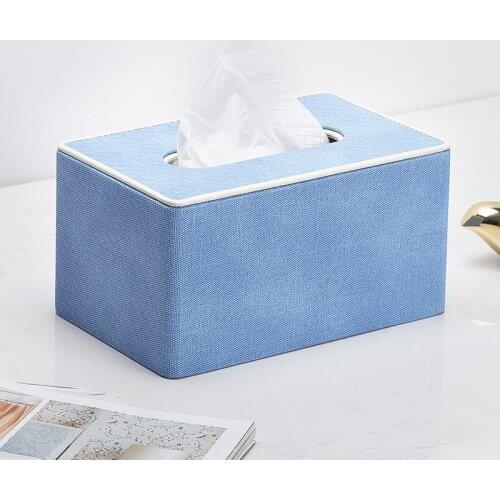 Light Luxury Style Tissue Box Home Living Room Storage Box Creative European Style Toilet Paper Portable Rangement Home Eg50zj