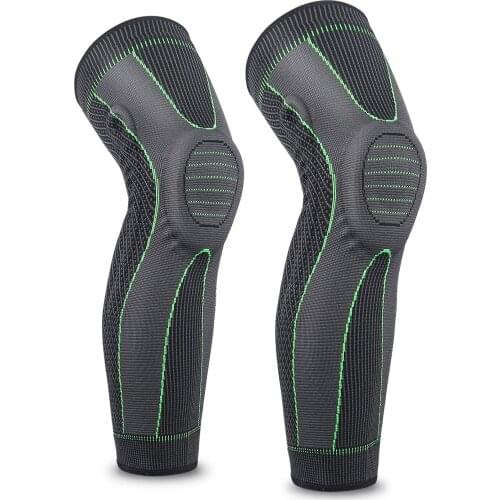 Lengthened silica gel foot Pads Sports Safety Fitness Kneepad Elastic Knee Brace Support Patella Running Basketball Tennis Suppl