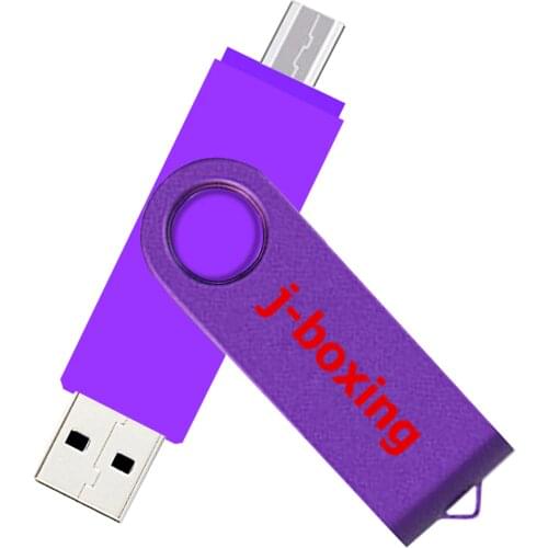 Purple USB Flash Drive OTG High Speed Memory Drive 64GB 32GB 16GB 8GB Storage Dual Micro USB Stick For Android /Tablets /PC/Mac