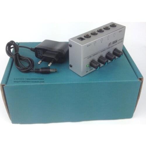 HA400 Headphone Amplifier Ultra-compact 4 Channels ha400 Mini Audio Stereo Headphone Amplifier + Power Adapter