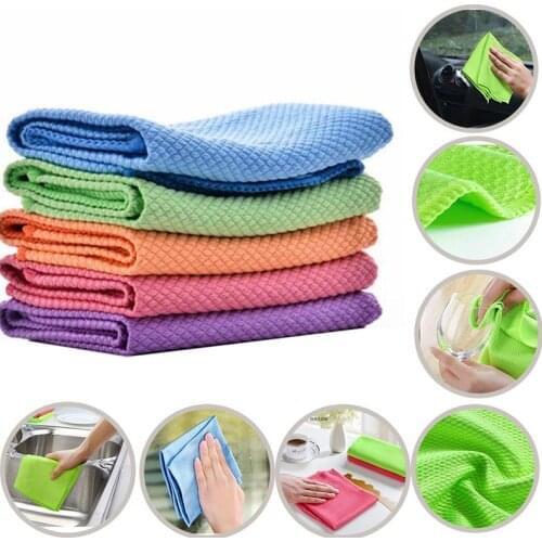 Dishcloth Thickened Non-Marking Towel Absorbent Glass Cloth Non-Linting Kitchen Housework Cleaning Towel Utensils For Kitchen