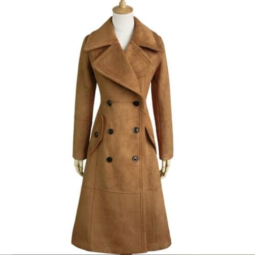 Vinieer Women's Double Breasted Trench Coats