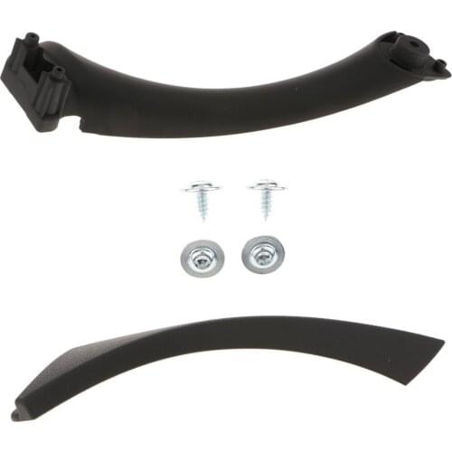 Interior Cover Handle Interior Door Panel Right Passenger Side for 04-12 E90 335 E 3 Series, Black