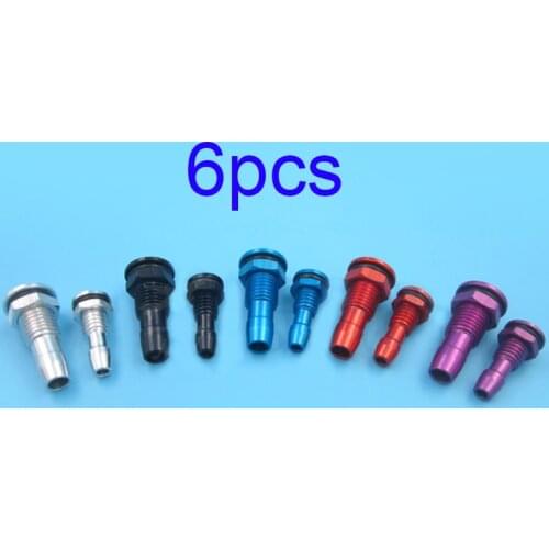 Free Shipping 6PCS M6/M8 RC Boat Water Nipple 6/8mm Aluminum Alloy Water Outlet Spare Parts For Water Cooling System Of RC Boat