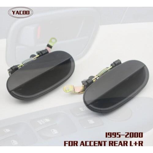 1PAIR REAR EXTERIOR DOOR HANDLE FOR HYUNDAI ACCENT 1995 1996 1997 1998 1999 OEM:83650-22000 83660-22000
